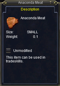 Anaconda Meat